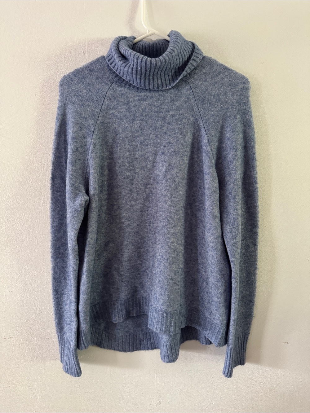 J. Crew Blue Alpaca Blend Turtleneck Sweater Sz M